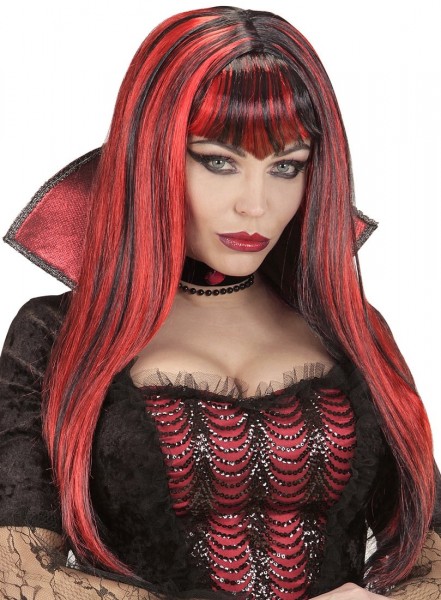 Perruque Vampirella cheveux brillants