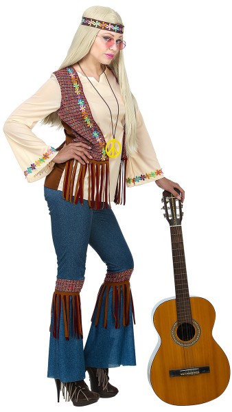 Hippie Lady Jessi kostym för kvinnor