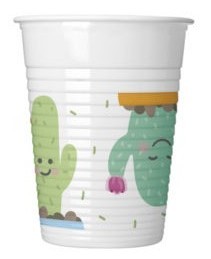 8 Happy cactus cups 200ml