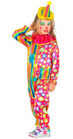 Costume da clown Dotty Rainbow per bambino