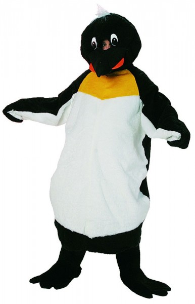 Mascotte de costume de pingouin grosse tête unisexe