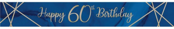 Luxurious 60th Birthday Banner 2,74m 2