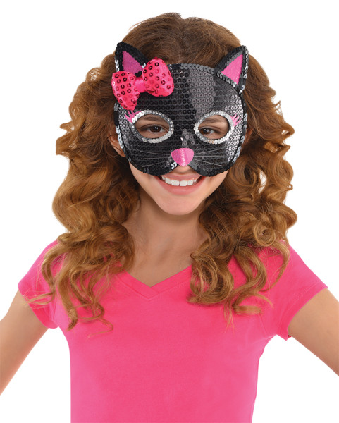 Sweet Black Cat Maske für Mädchen