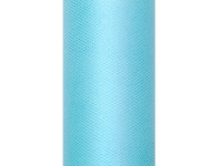 Preview: Tulle fabric Luna turquoise 9m x 30cm