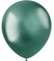 10 Shiny Star balloons green 33cm