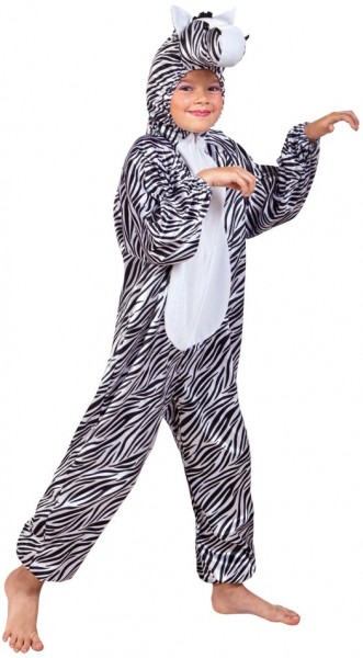 Pluche zebra kostuum voor kinderen
