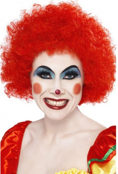 Authentic clown wig red