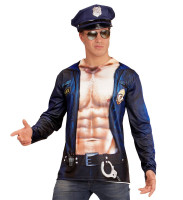 Sexy 3D Polizei Herren Shirt
