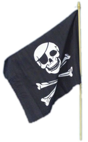 Piraten Totenkopf Flagge 45 x 30cm