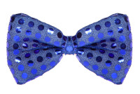 Papillon da festa glitterato in blu