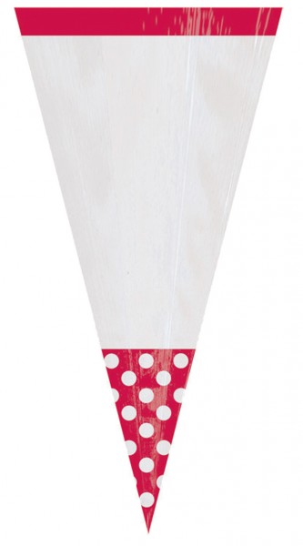 10 candy buffet cones red