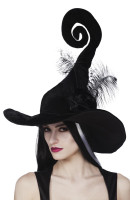 Vista previa: Sombrero de bruja negro loco