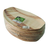 Preview: 25 palm leaf plates Rossini oval 37 x 25cm