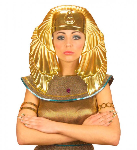 Egyptische farao hoofdtooi goud 2