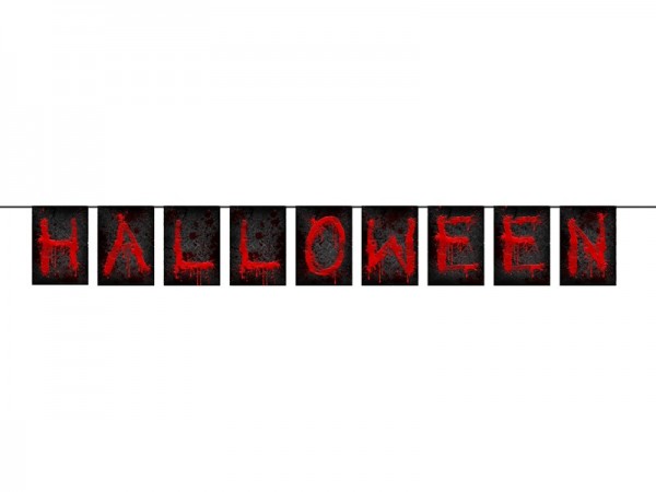 Blutiges Halloween Banner 1,23m x 16,5cm