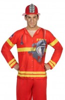 Vista previa: Camisa hombre bombero valiente 3D