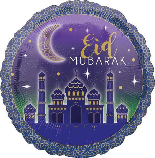 Globo foil Eid Mubarak 43cm