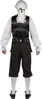 Preview: Noble brocade vest for men black-silver