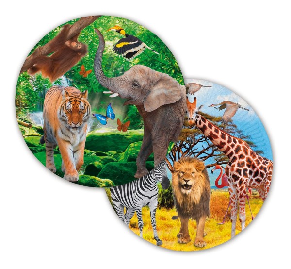 Safari & Dschungel Teller 8 Stk
