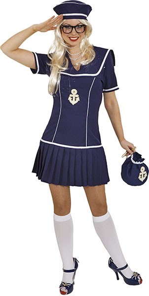 Disfraz de Sailor Miranda para mujer azul