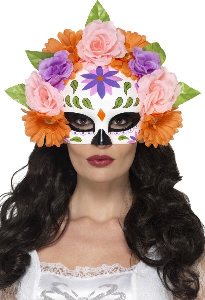 Demi-masque Flora Day of the Dead