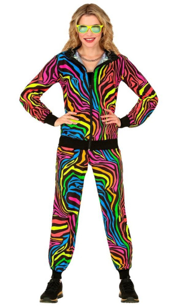 Rainbow Zebra Neon Trainingsanzug - unisex 3