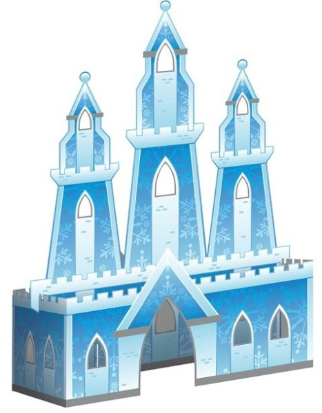 3D Eisprinzessin Palast Tischdeko