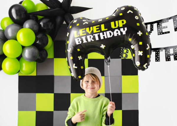 Folienballon Level Up Birthday 75cm