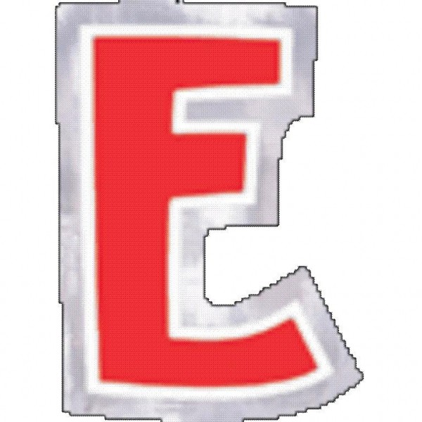 48 ballongklistermärken bokstaven E