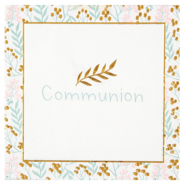 20 Blessed Communion napkins 33cm
