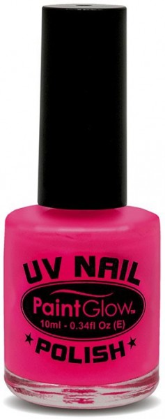 Esmalte de uñas rosa neón UV