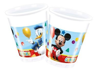 8 Mickeys Clubhouse plastic cups 200ml