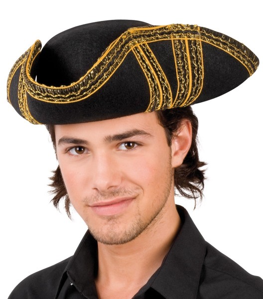 Buccaneer tricorn hoed