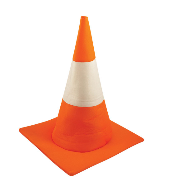 Traffic cone hat for adults