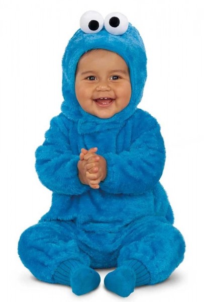Costume en peluche Cookie Monster pour bébé