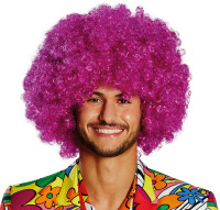 Freaky Clowns Afro Perücke Pink