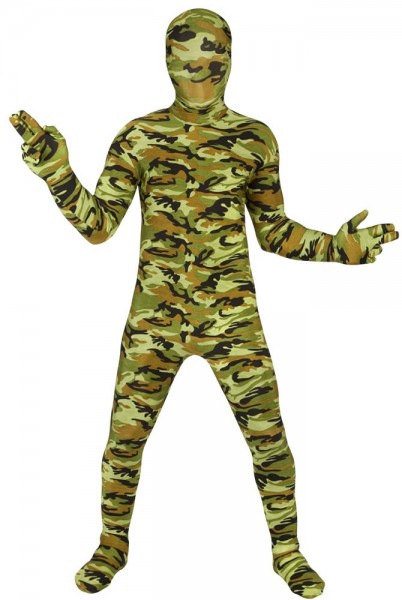 Camouflage militaire morphsuit voor kinderen