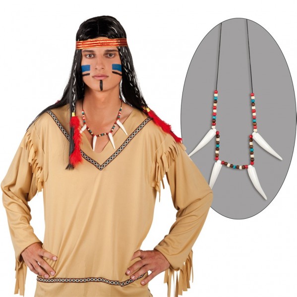 Einsamer Wolf Indianer Halskette