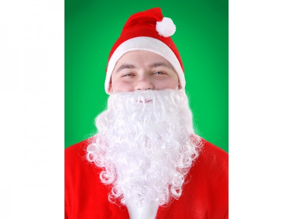 Barbe de Père Noël sur un ruban 20cm