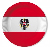 10 Austria party plates 23cm