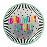 Birthday Girl Button 6cm