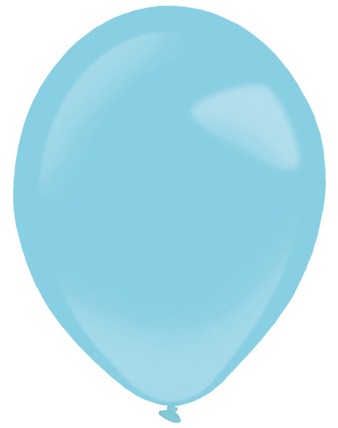 50 latex balloner caribisk blå 27,5 cm