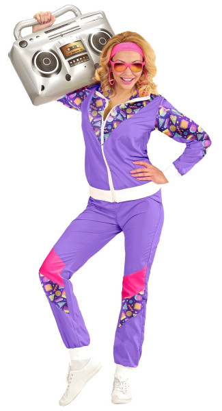 Costume de jogging Fresher 80s violet pour femme