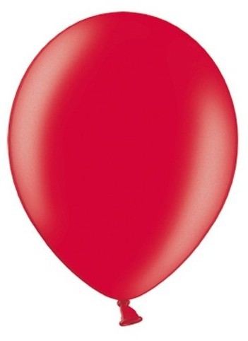 100 globos metalizados Partystar rojo 27cm
