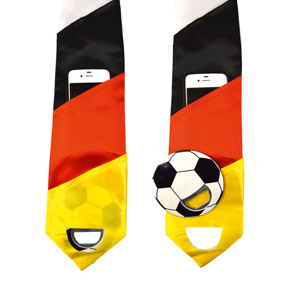 Germany tie with bottle opener