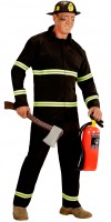 Vista previa: Disfraz de bombero servicial para hombre