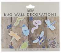 Aperçu: 30 décorations murales colorées de défilé de scarabées