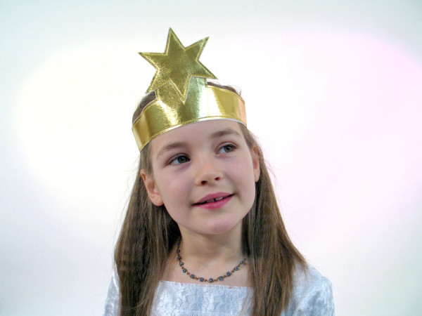 Heavenly star headband made of gold foil