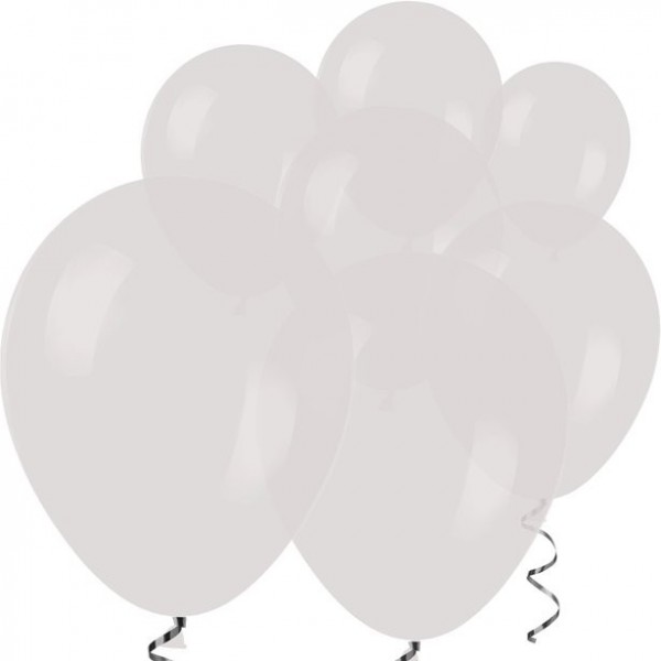 100 ballons rumba transparents 12,7 cm
