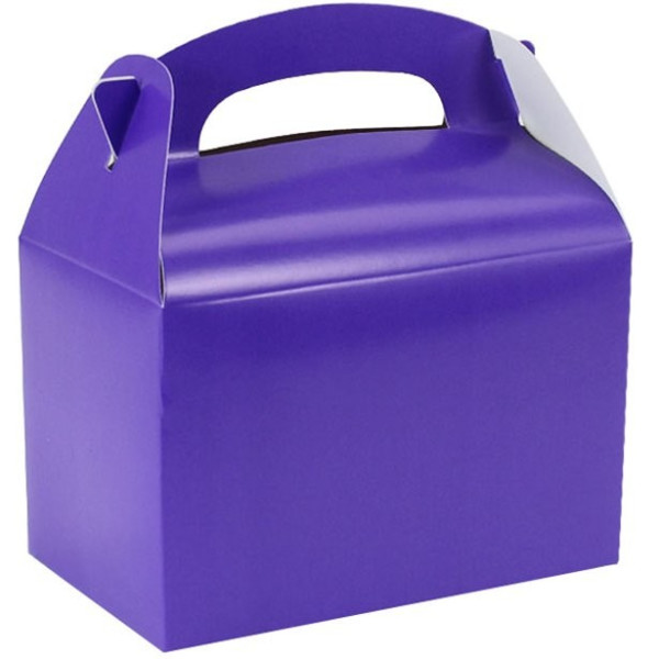 Boîte cadeau violette 15 cm